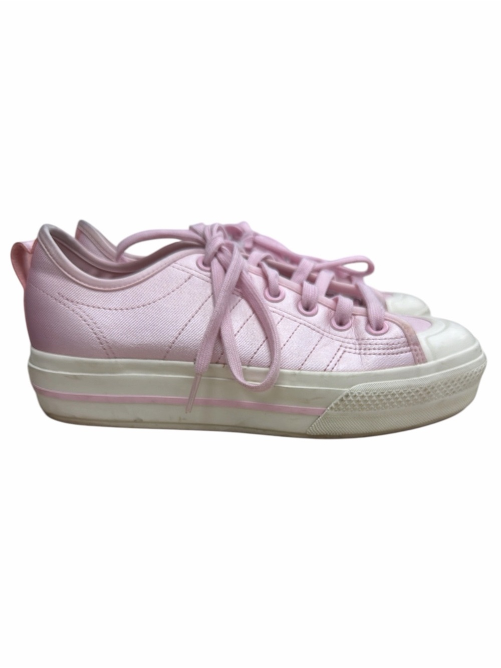 Adidas Originals Women's Nizza RF Platform Sneakers - Clear Pink Satin